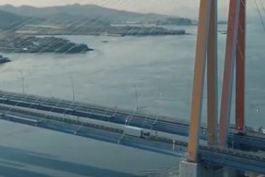 4K 영상 진도대교 드론영상/4K video Jindo Bridge drone video